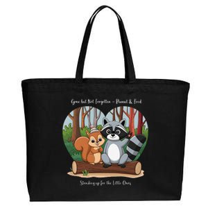 Justice For Peanut The Squirrel And Fred The Raccoon Cotton Canvas Jumbo Tote