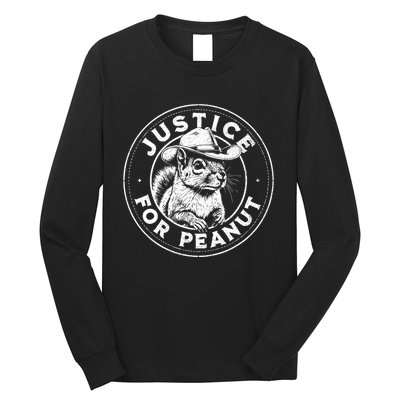 Justice For Peanut The Squirrel P’Nut Pnut Peanut Squirrel Gift Long Sleeve Shirt