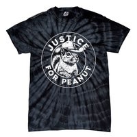 Justice For Peanut The Squirrel P’Nut Pnut Peanut Squirrel Gift Tie-Dye T-Shirt