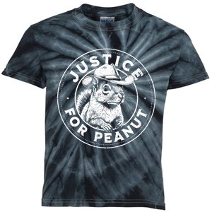 Justice For Peanut The Squirrel P’Nut Pnut Peanut Squirrel Gift Kids Tie-Dye T-Shirt