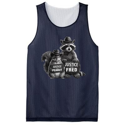 Justice For Peanut The Squirrel And Fred The Raccoon Mesh Reversible Basketball Jersey Tank