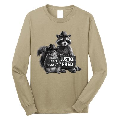 Justice For Peanut The Squirrel And Fred The Raccoon Long Sleeve Shirt