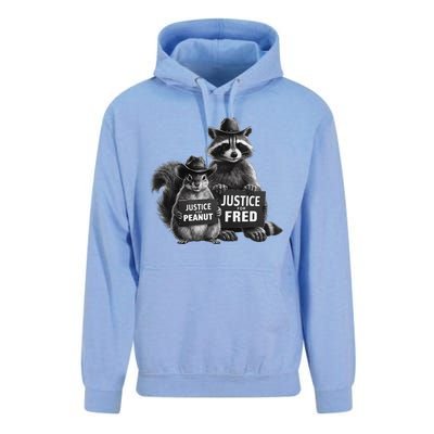 Justice For Peanut The Squirrel And Fred The Raccoon Unisex Surf Hoodie