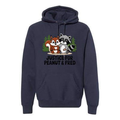 Justice For Peanut The Squirrel And Fred The Raccon Premium Hoodie