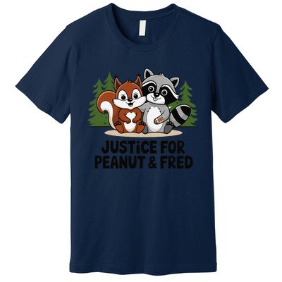 Justice For Peanut The Squirrel And Fred The Raccon Premium T-Shirt