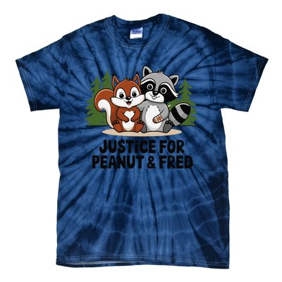 Justice For Peanut The Squirrel And Fred The Raccon Tie-Dye T-Shirt