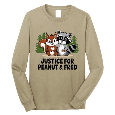 Justice For Peanut The Squirrel And Fred The Raccon Long Sleeve Shirt