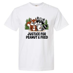 Justice For Peanut The Squirrel And Fred The Raccon Garment-Dyed Heavyweight T-Shirt