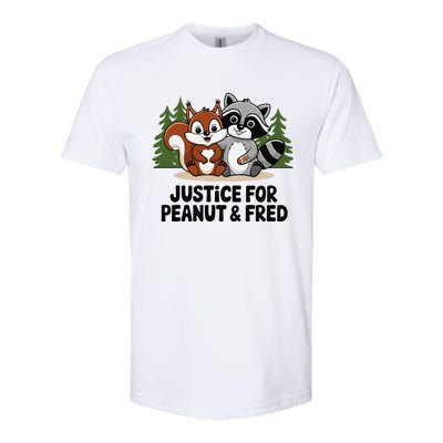 Justice For Peanut The Squirrel And Fred The Raccon Softstyle CVC T-Shirt