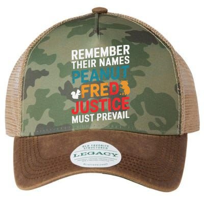 Justice For Peanut And Fred Peanut Squirrel Fred Raccoon Legacy Tie Dye Trucker Hat