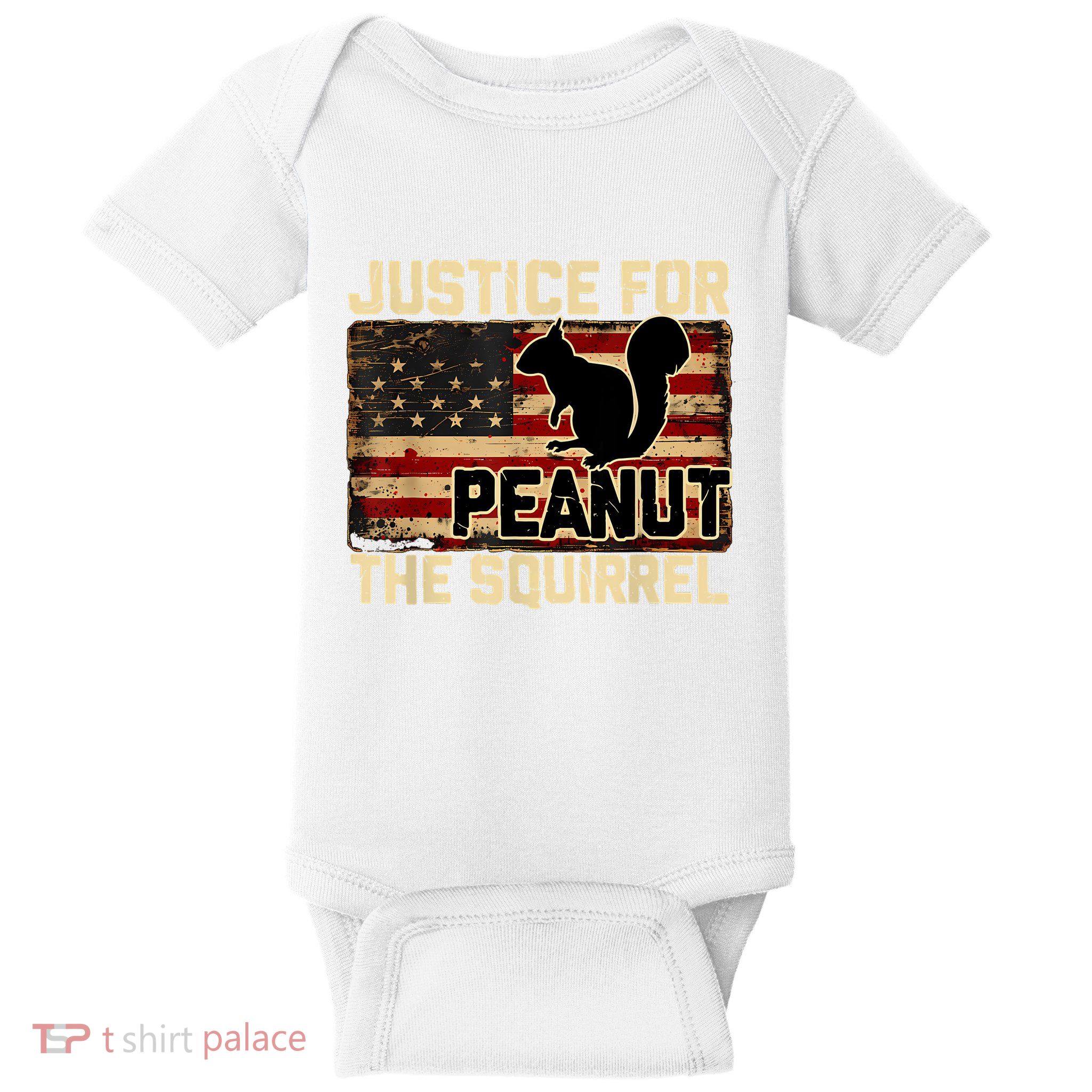 Justice For Peanut The Squirrel Peanut Squirrel Baby Bodysuit