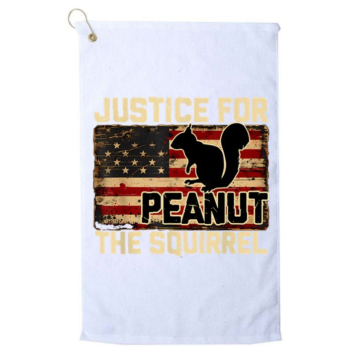 Justice For Peanut The Squirrel Peanut Squirrel Platinum Collection Golf Towel