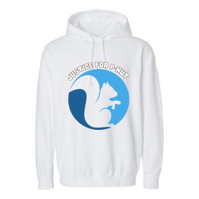 Justice For Peanut The Squirrel Wanted Garment-Dyed Fleece Hoodie