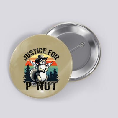 Justice For Peanut Pnut Squirrel Raccoon Lovers Cowboy Hat Button