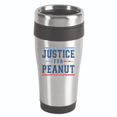 Justice For Peanut The Squirrel Usa Flag 16oz Travel Tumbler