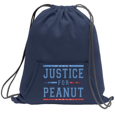 Justice For Peanut The Squirrel Usa Flag Sweatshirt Cinch Pack Bag