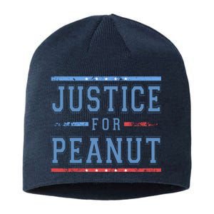 Justice For Peanut The Squirrel Usa Flag Sustainable Beanie