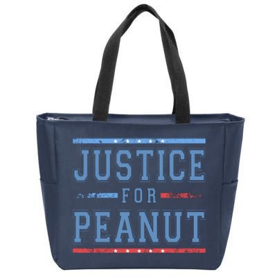 Justice For Peanut The Squirrel Usa Flag Zip Tote Bag