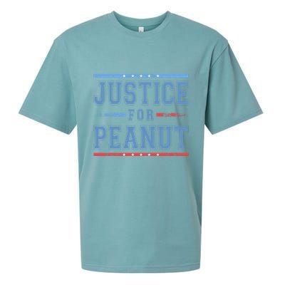 Justice For Peanut The Squirrel Usa Flag Sueded Cloud Jersey T-Shirt
