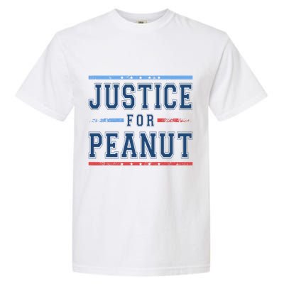 Justice For Peanut The Squirrel Usa Flag Garment-Dyed Heavyweight T-Shirt