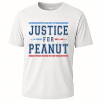 Justice For Peanut The Squirrel Usa Flag Cooling Performance Crew T-Shirt