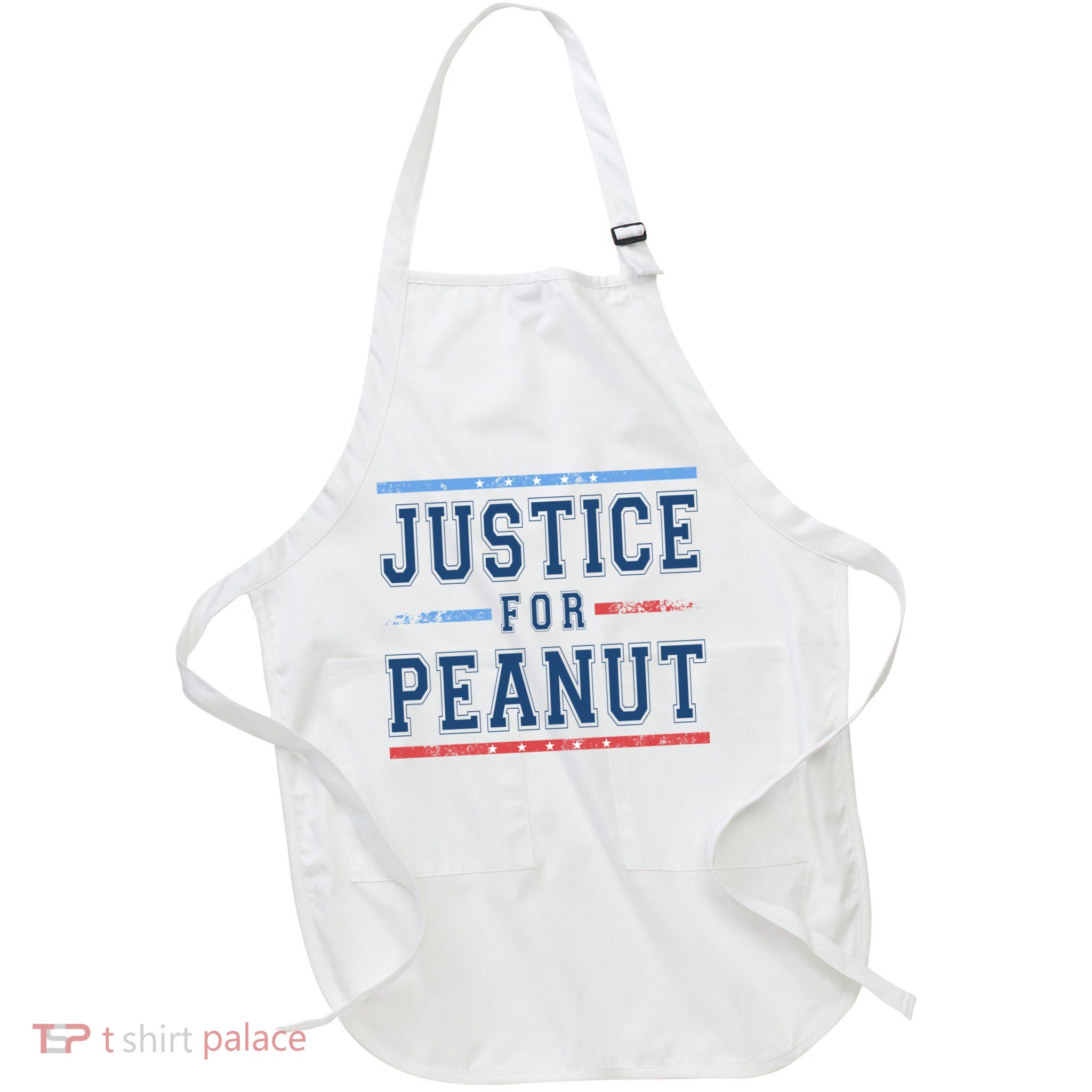 Justice For Peanut The Squirrel Usa Flag Full-Length Apron With Pockets