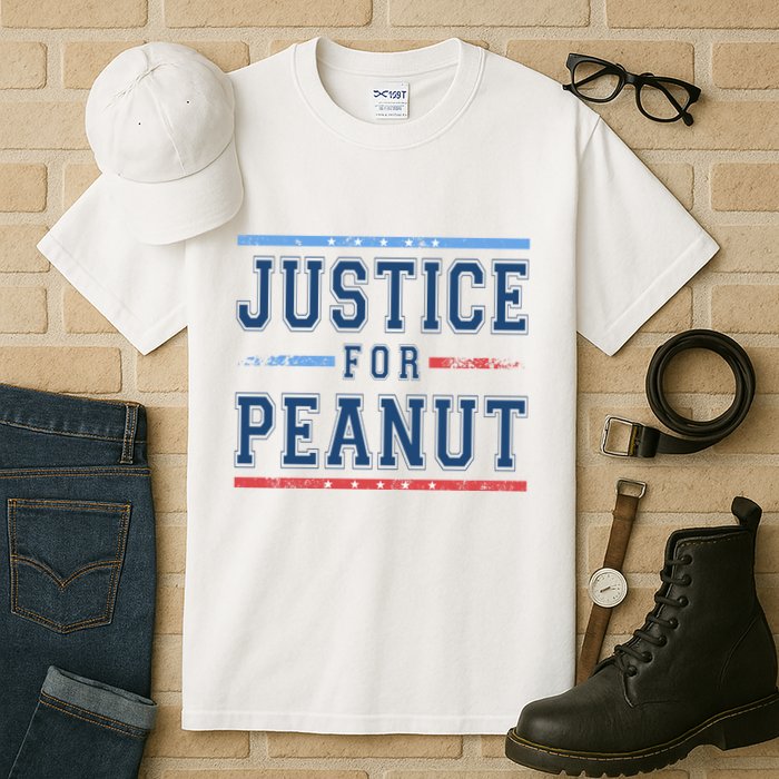 Justice For Peanut The Squirrel Usa Flag Tall T-Shirt