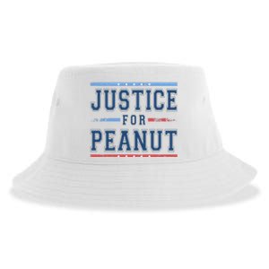 Justice For Peanut The Squirrel Usa Flag Sustainable Bucket Hat