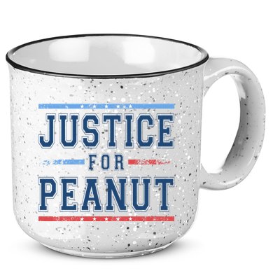 Justice For Peanut The Squirrel Usa Flag 15oz Campfire Ceramic Mug
