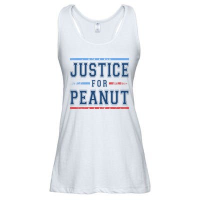 Justice For Peanut The Squirrel Usa Flag Ladies Essential Flowy Tank