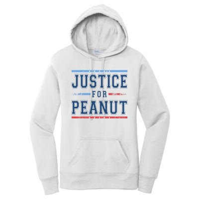 Justice For Peanut The Squirrel Usa Flag Women's Pullover Hoodie