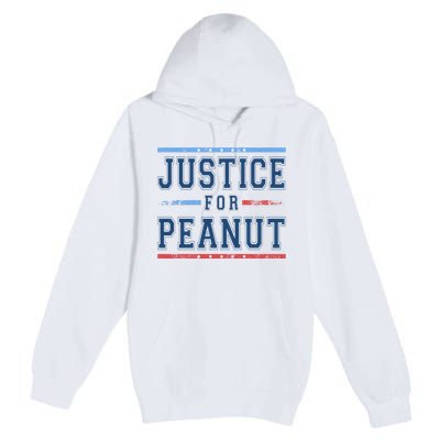 Justice For Peanut The Squirrel Usa Flag Premium Pullover Hoodie