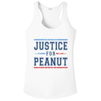Justice For Peanut The Squirrel Usa Flag Ladies PosiCharge Competitor Racerback Tank