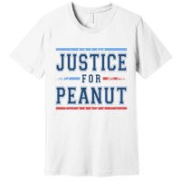 Justice For Peanut The Squirrel Usa Flag Premium T-Shirt