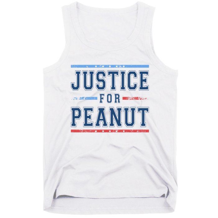 Justice For Peanut The Squirrel Usa Flag Tank Top