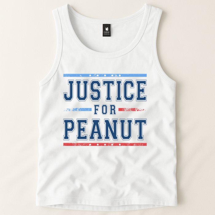 Justice For Peanut The Squirrel Usa Flag Tank Top