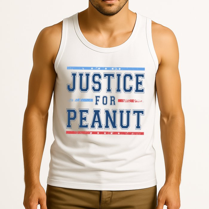 Justice For Peanut The Squirrel Usa Flag Tank Top
