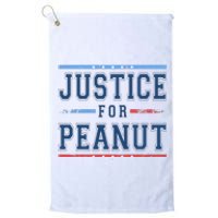 Justice For Peanut The Squirrel Usa Flag Platinum Collection Golf Towel