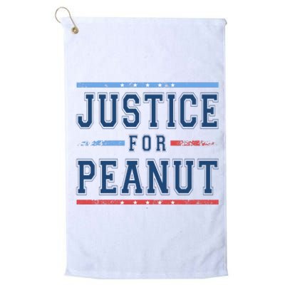 Justice For Peanut The Squirrel Usa Flag Platinum Collection Golf Towel