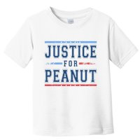 Justice For Peanut The Squirrel Usa Flag Toddler T-Shirt