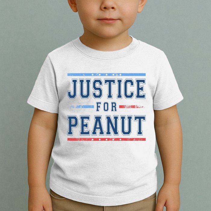 Justice For Peanut The Squirrel Usa Flag Toddler T-Shirt