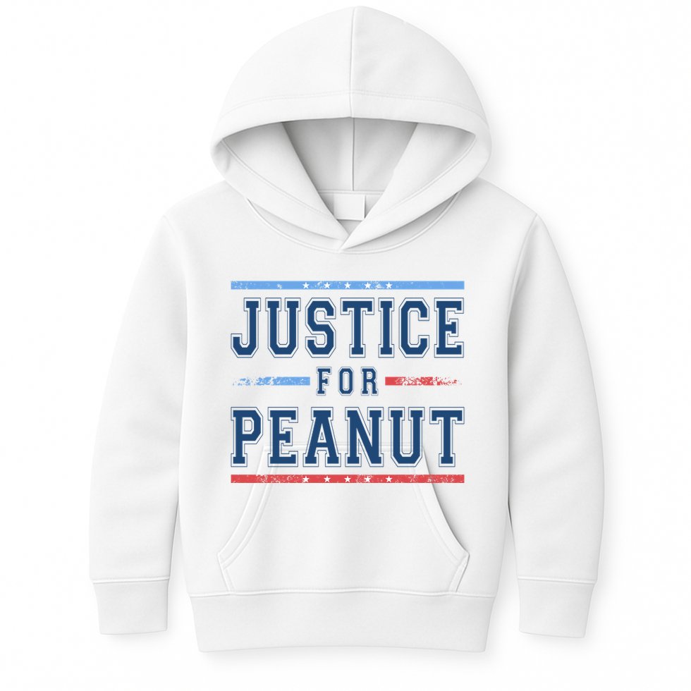 Justice For Peanut The Squirrel Usa Flag Kids Hoodie