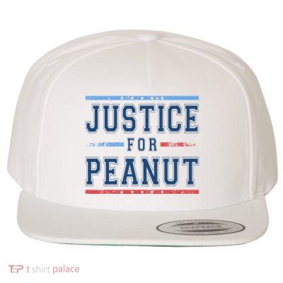 Justice For Peanut The Squirrel Usa Flag Wool Snapback Cap