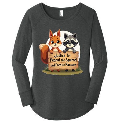 Justice For Peanut The Squirrel And Fred The Raccoon Women's Perfect Tri Tunic Long Sleeve Shirt