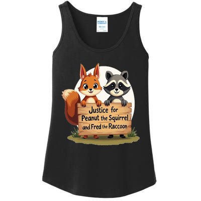 Justice For Peanut The Squirrel And Fred The Raccoon Ladies Essential Tank