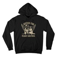 Justice For Peanut And Fred Peanut Squirrel Fred Raccoon Gift Hoodie