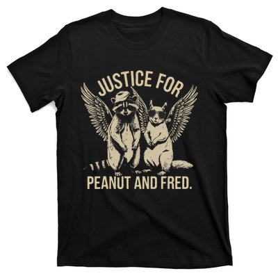 Justice For Peanut And Fred Peanut Squirrel Fred Raccoon Gift T-Shirt