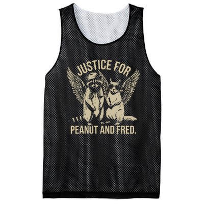 Justice For Peanut And Fred Peanut Squirrel Fred Raccoon Gift Mesh Reversible Basketball Jersey Tank