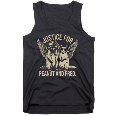 Justice For Peanut And Fred Peanut Squirrel Fred Raccoon Gift Tank Top