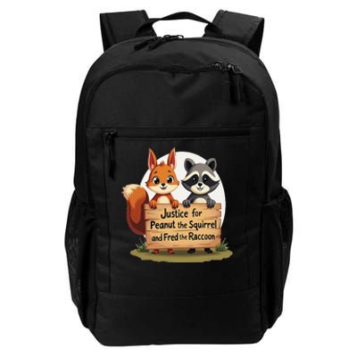 Justice For Peanut The Squirrel And Fred The Raccoon Gift Daily Commute Backpack